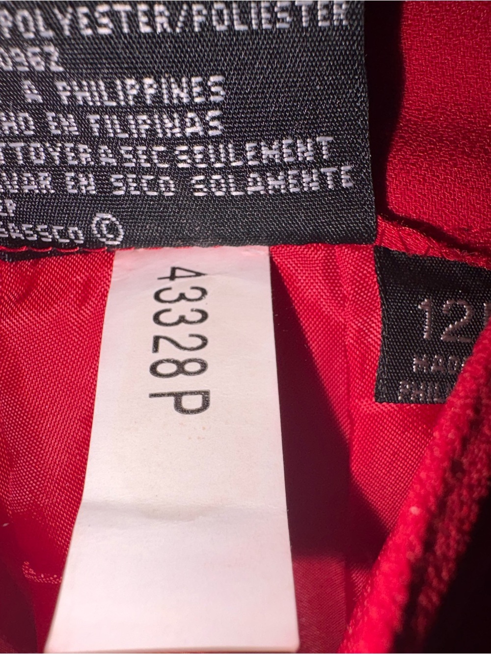 Le Suit Petite Red Skirt Suit 12P Double Breasted Blazer Career - Picture 7 of 16